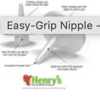 Easy-Grip Nipple - for Nursing Baby Animals