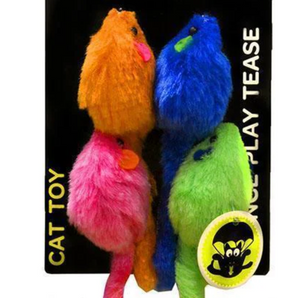 Scream Interactive Mice Cat Toy 4 Pack