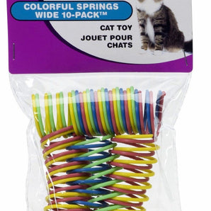 Spot Wide Colorful Springs Cat Toy (10 pack)
