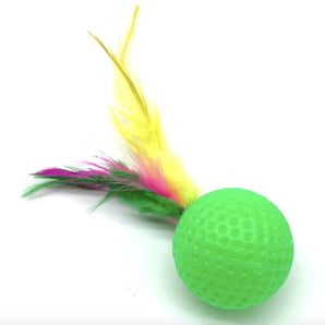 Ping Pong Ball and Feathers