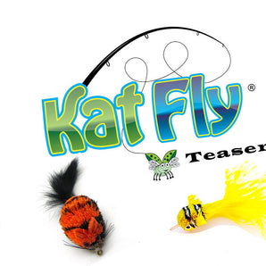 Kat Fly® Mouse and clownfish Kat Fly® Teaser Set Wand Attachment