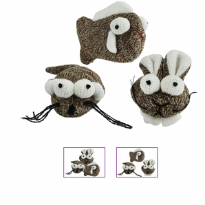 Multipet Sock Pals for Cats -Rabbit cat nip infused